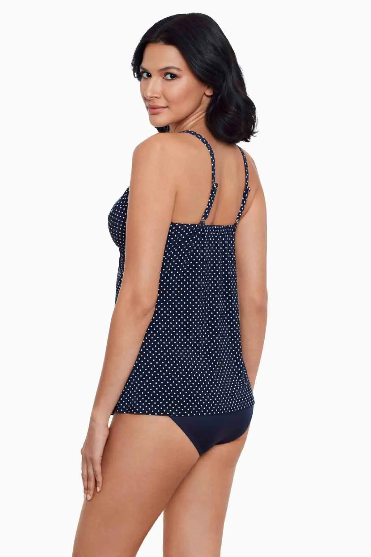Love Knot Tankini Top in Pin Point