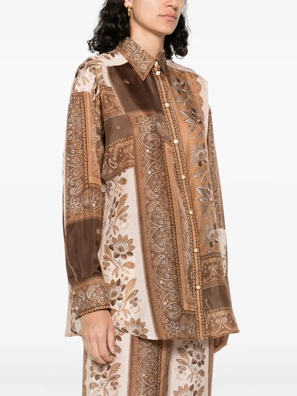 Lucky Manstyle Shirt in Chocolate Bandana