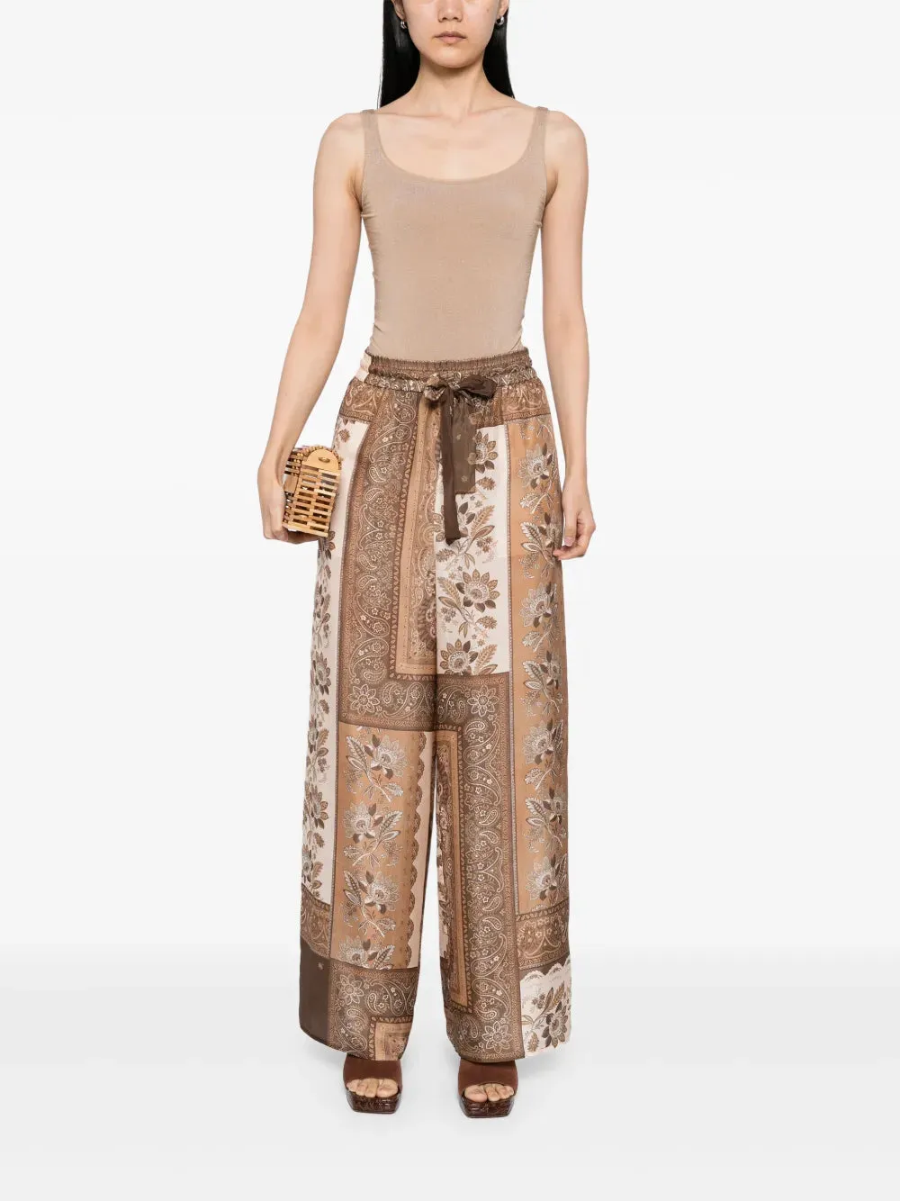 Lucky Relaxed Pant in Chocolate Bandana