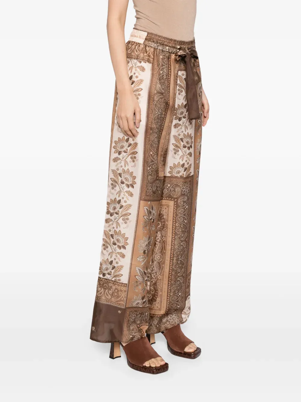 Lucky Relaxed Pant in Chocolate Bandana