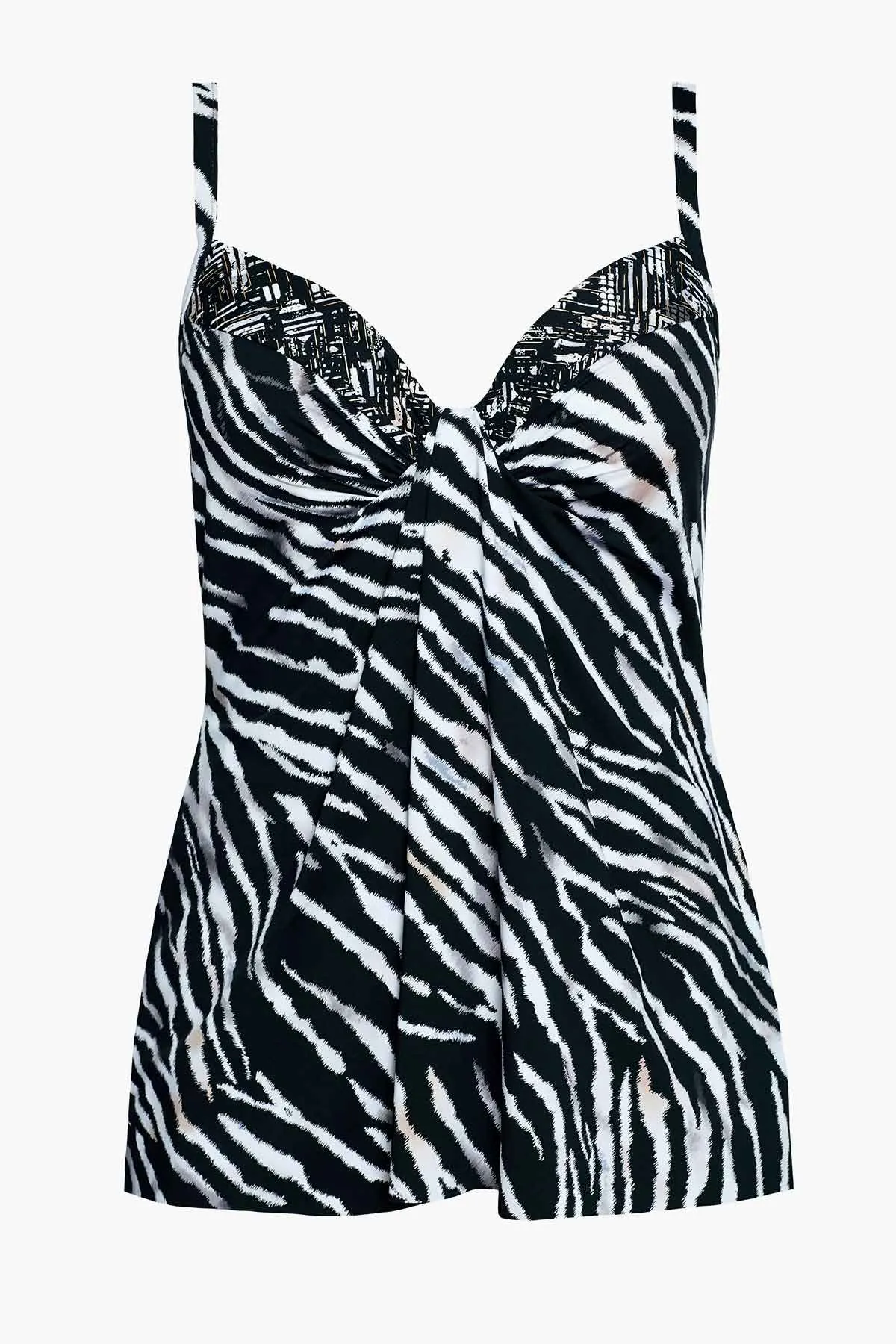 Marina Tankini Top in Tigre Sombre