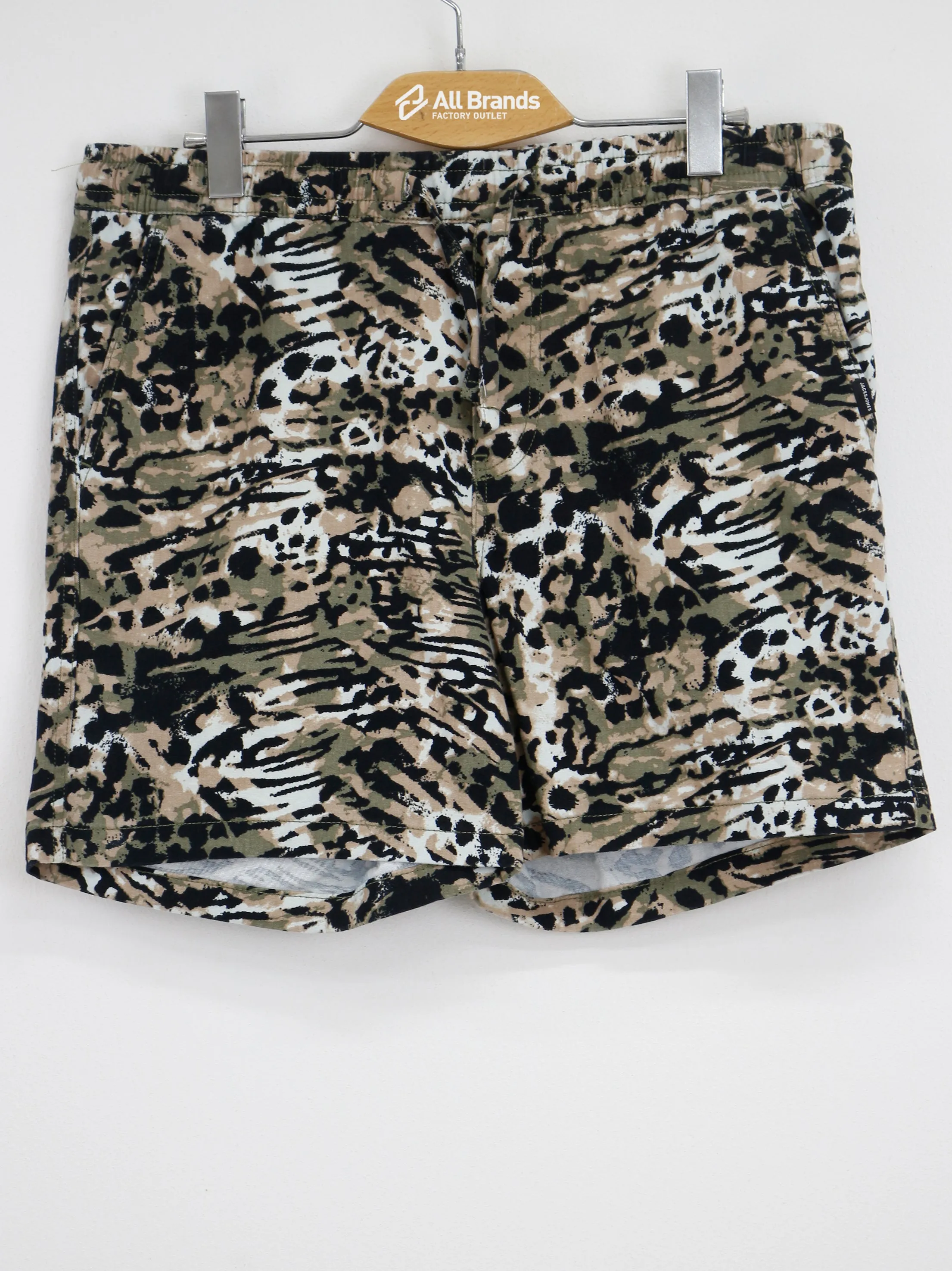 Men's Animal Print Drawstring Short,Multi