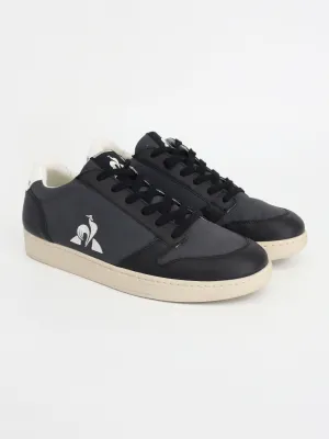 Men's Brand Logo Embroidered Sneakers,Black