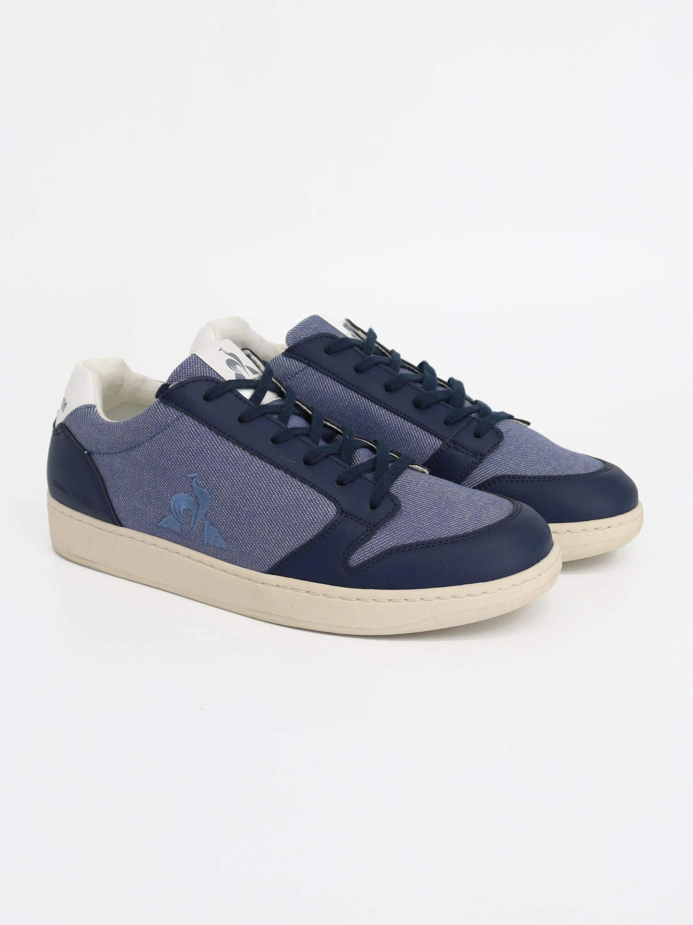 Men's Brand Logo Embroidered Sneakers,Navy