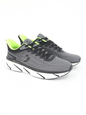 Men's Brand Logo Printed Running Shoes,Grey