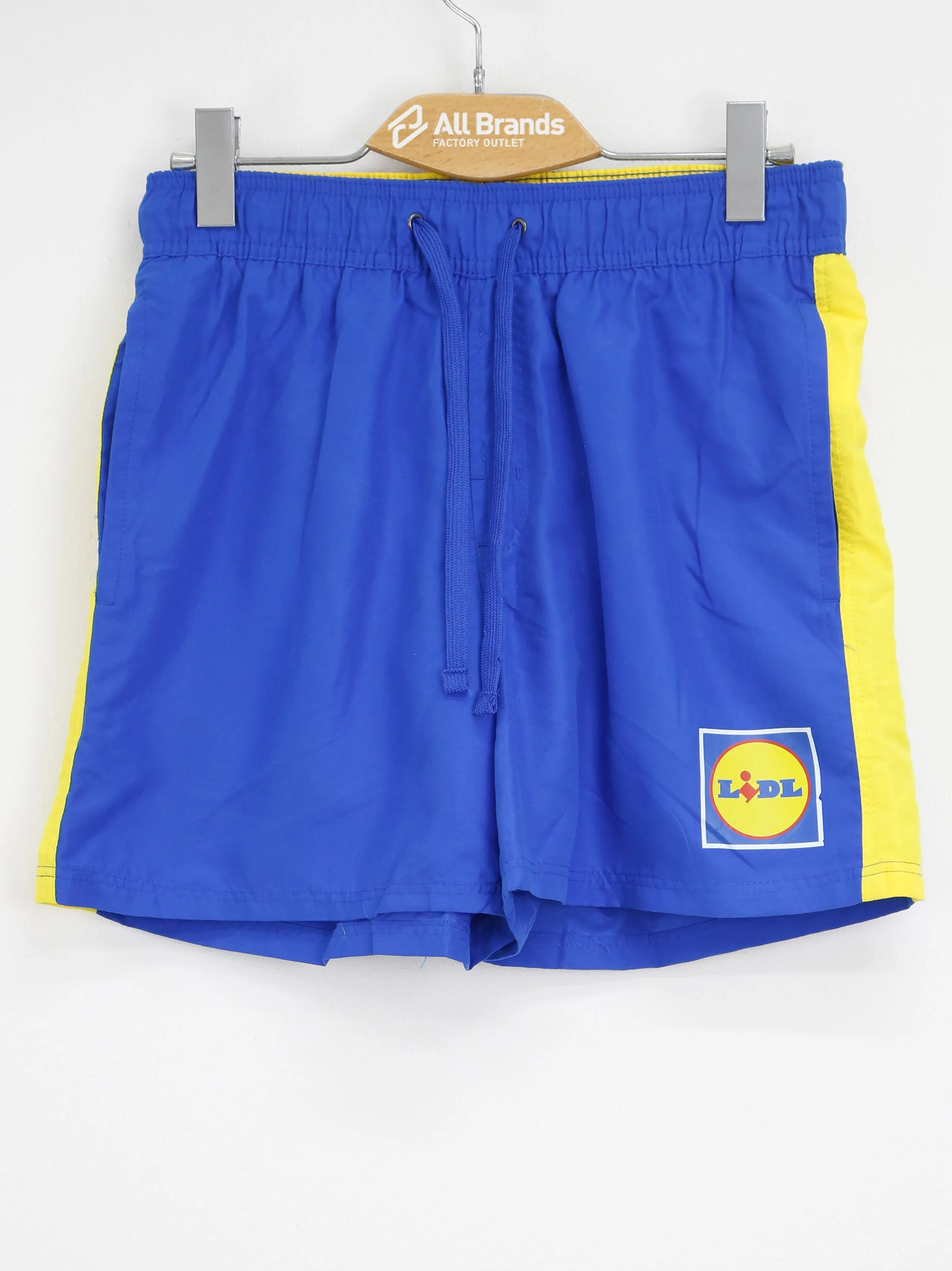Men's Brand Logo Printed Swim Short,Blue
