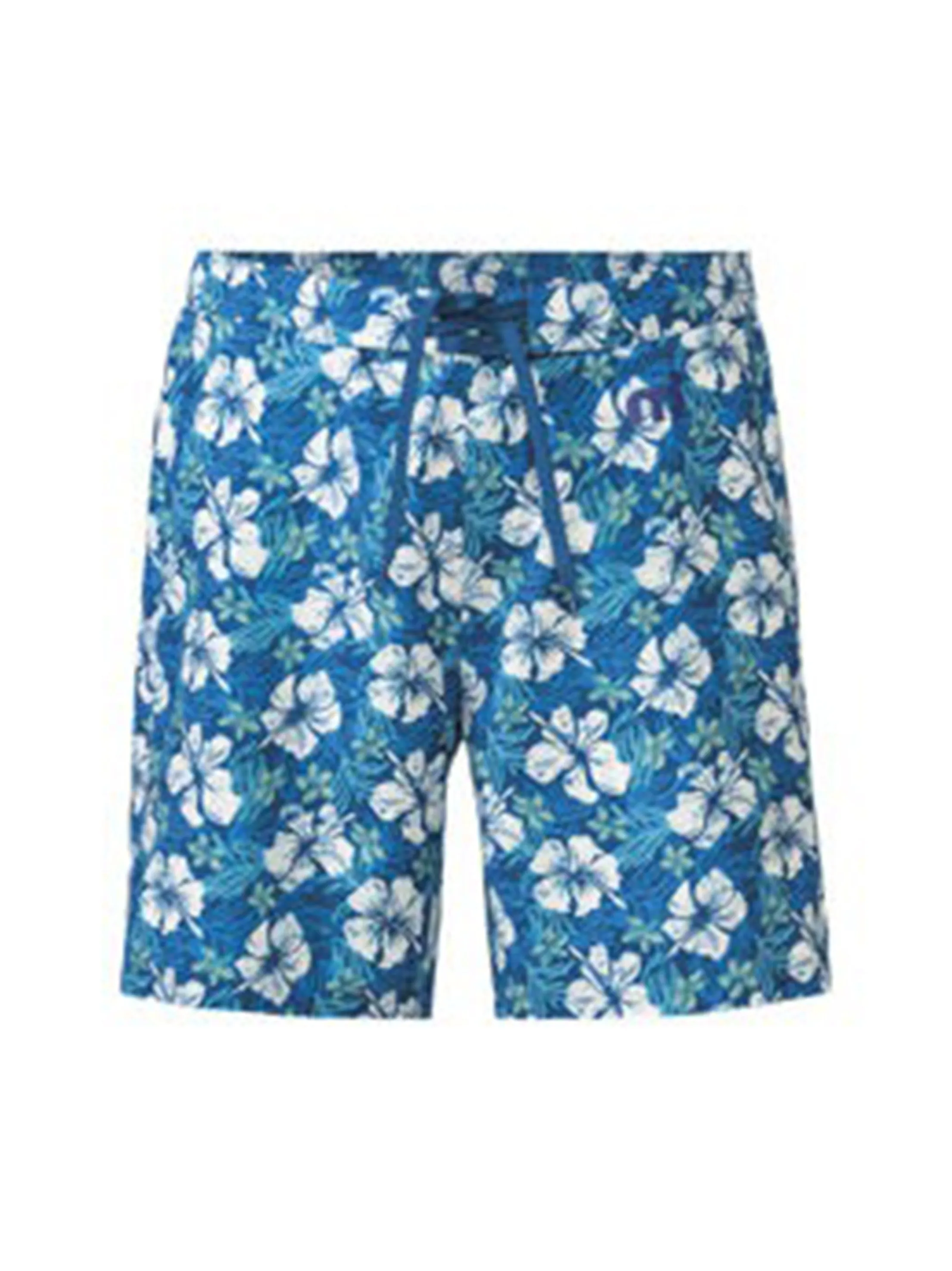 Men's Floral Printed Swim Short,Blue