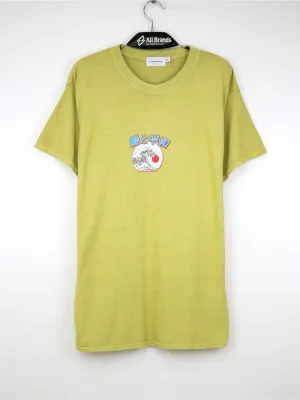 Men's Front And Back Graphic Printed Top,Beige