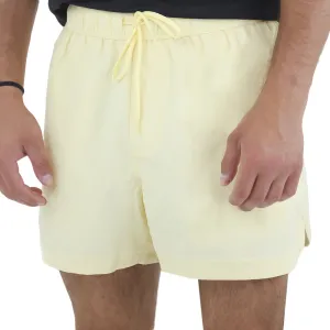 Men's Plain Solid Swim Short,Yellow