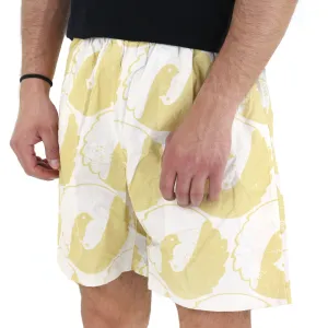 Men's Printed Swim Trunks,Mustard
