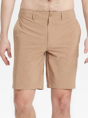 Men's Textured Swim Short,Beige