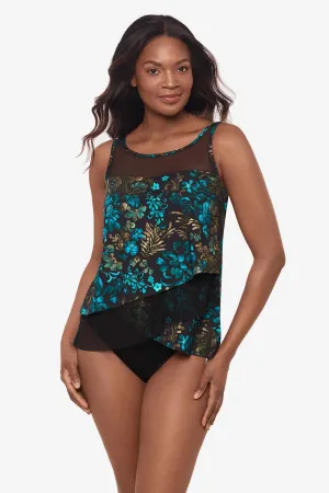 Mirage Tankini Top in Flor De Mare