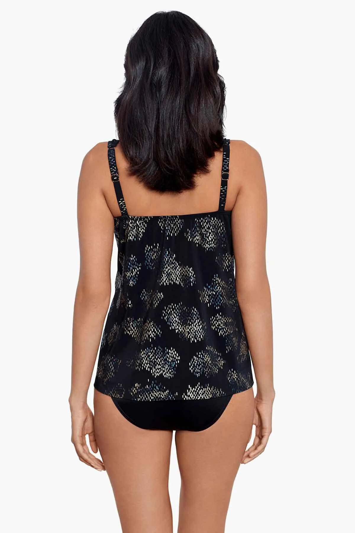 Mirage Tankini Top in Iridium