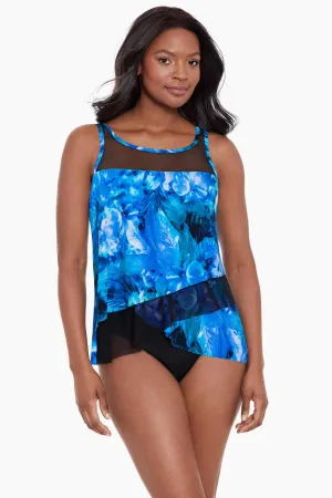 Mirage Tankini Top in Sous Marine