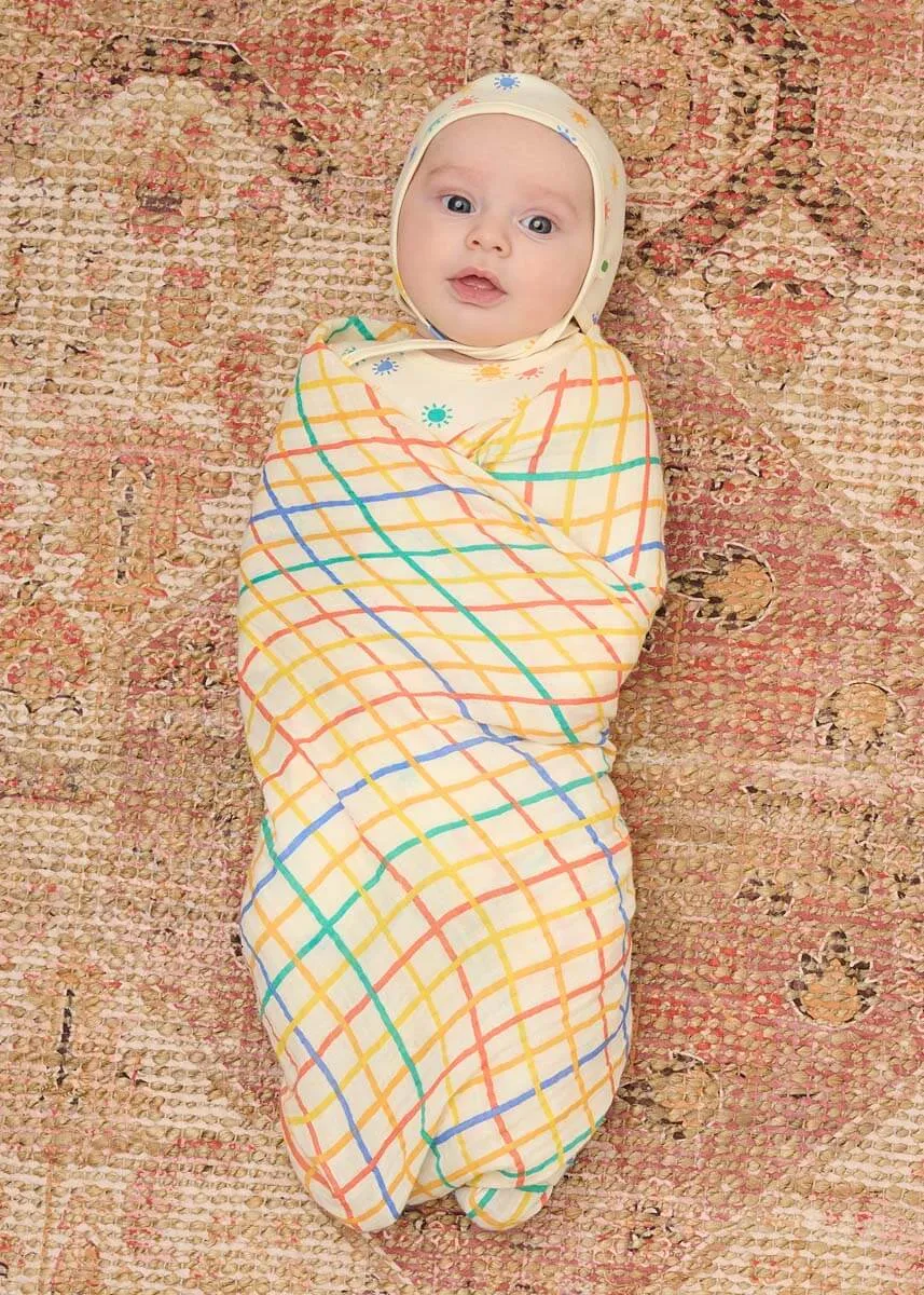 Muslin Swaddle (Rainbow Sunshine)