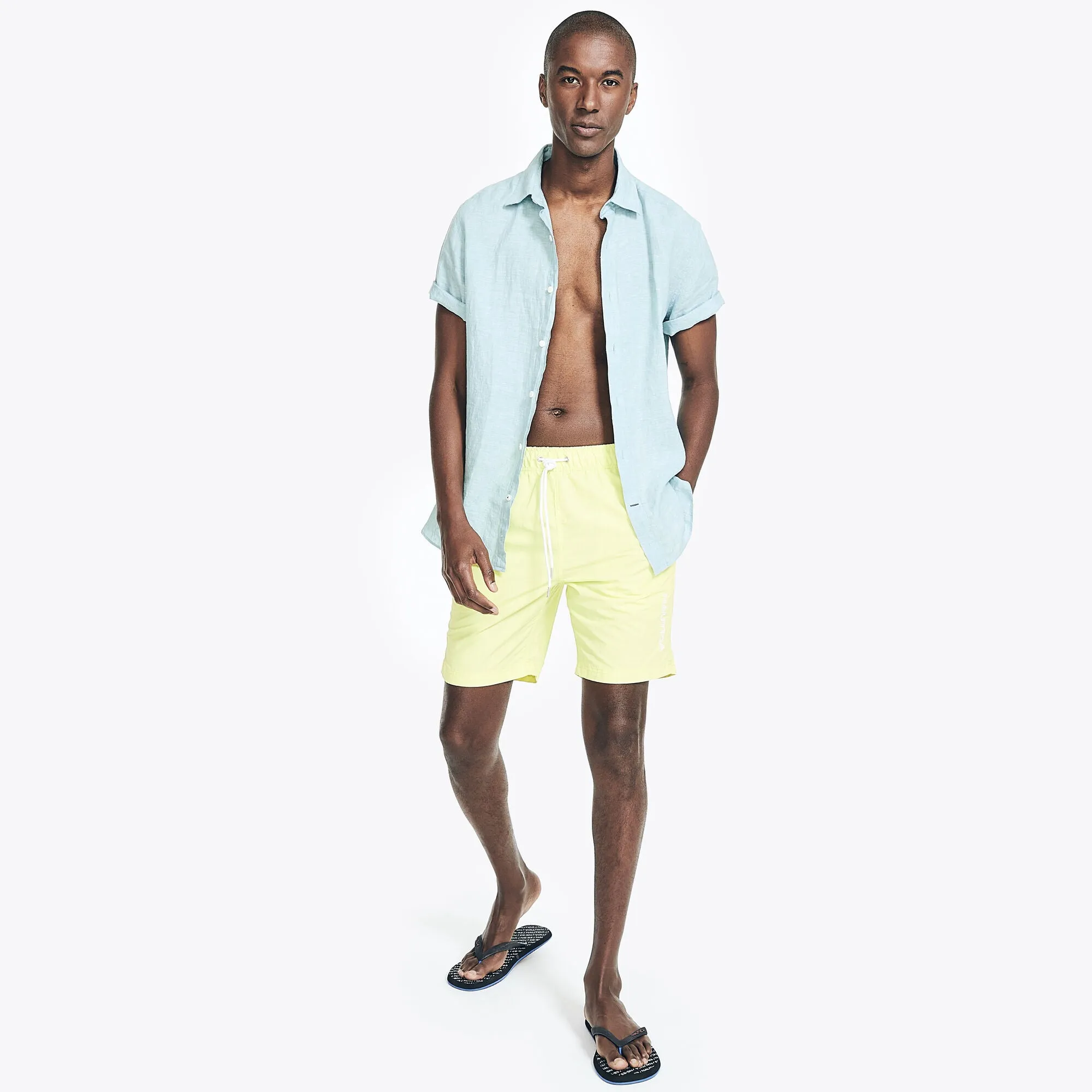 Nautica Mens 8" Quick-Dry Swim