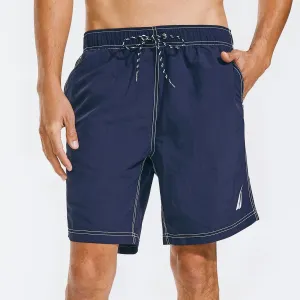 Nautica Mens Big & Tall Anchor Full-Elastic Swim Trunks