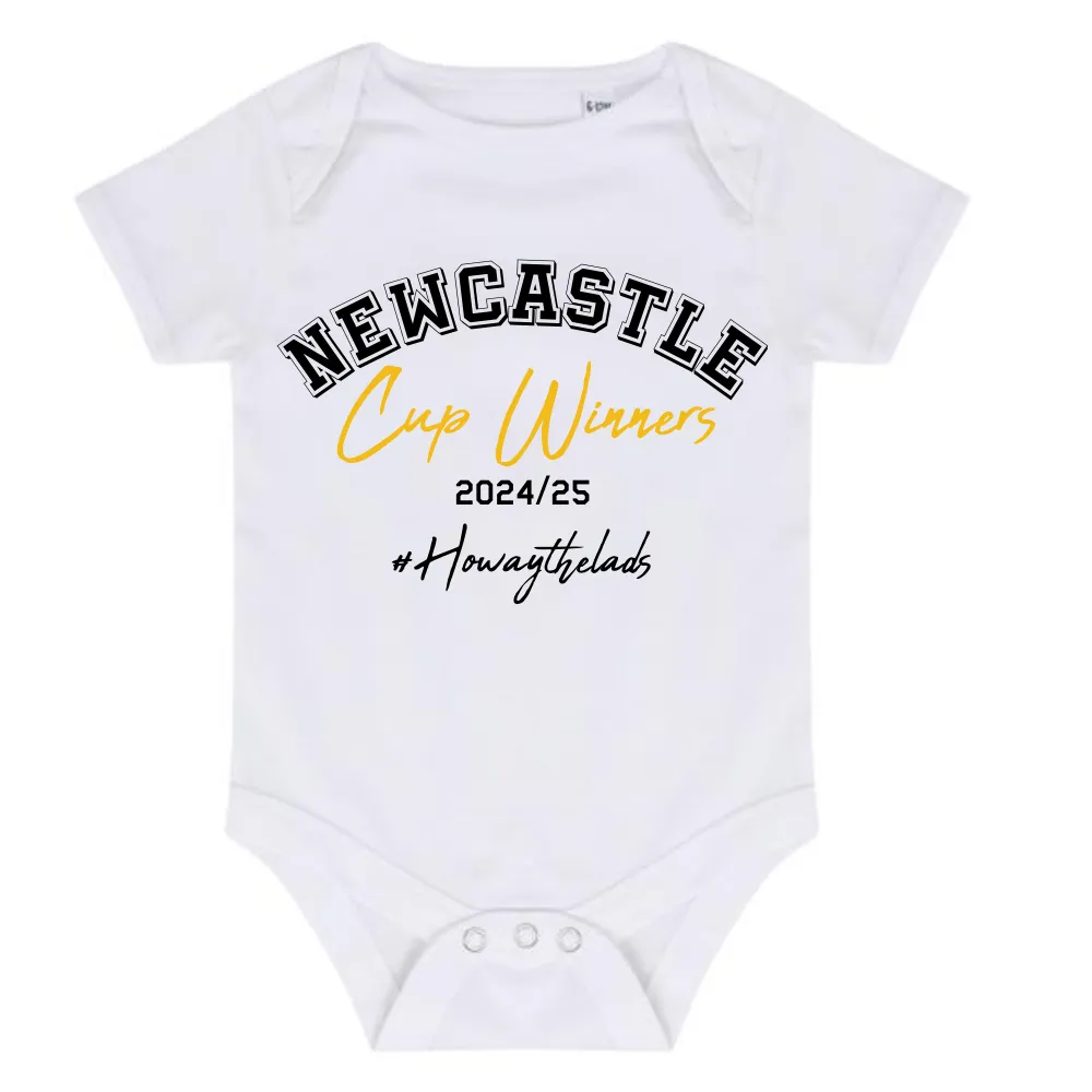 Newcastle United Cup Winners Howay 2024/25 Baby Vest