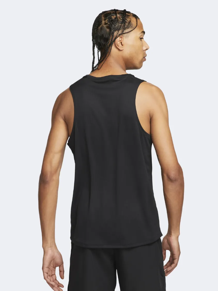 Nike Dri-Fit Miler Men Running Tank Black