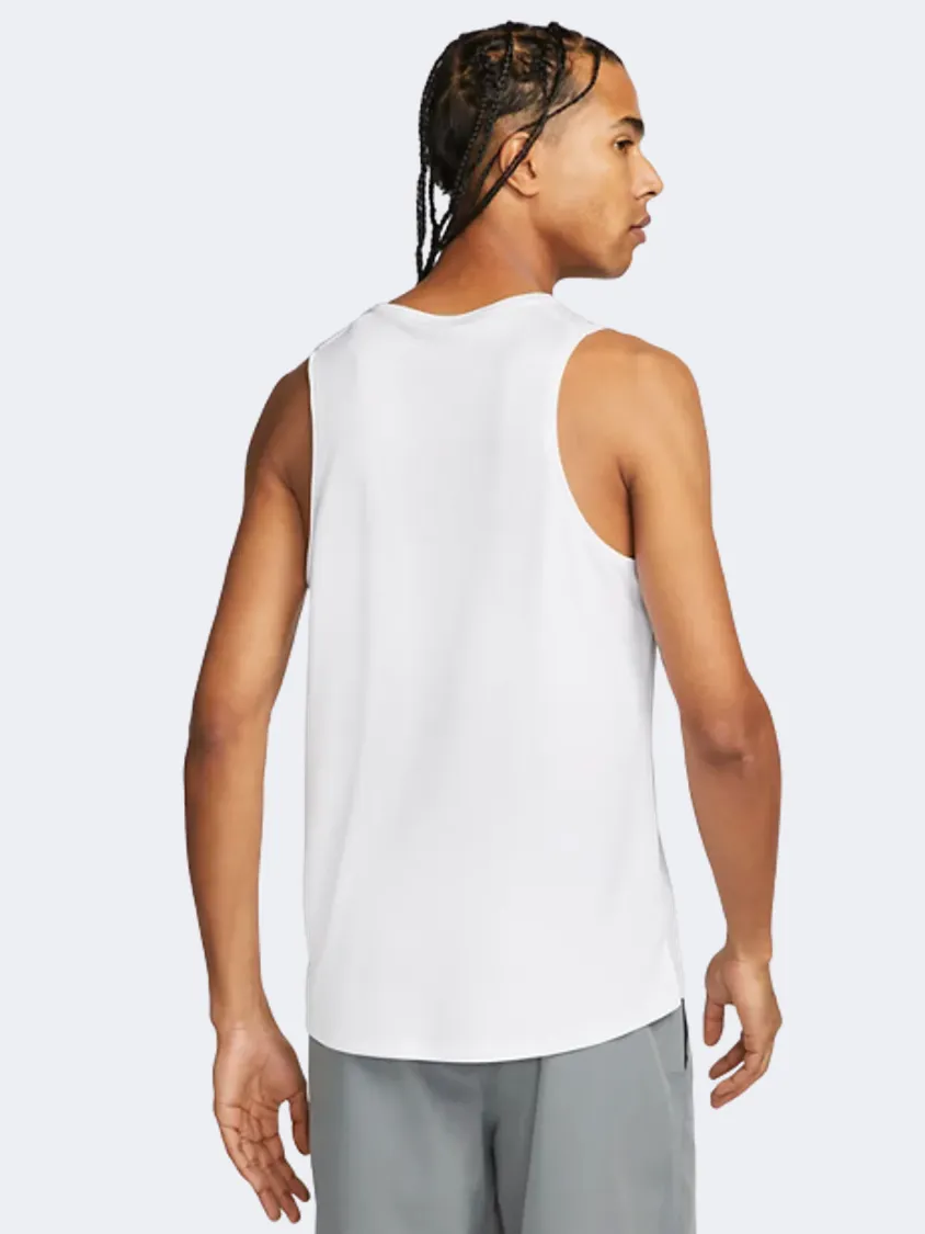 Nike Miler Df Men Running Tank White