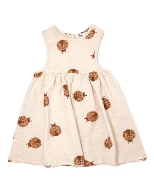 oh baby! Ladybug Print Slub Tank Dress