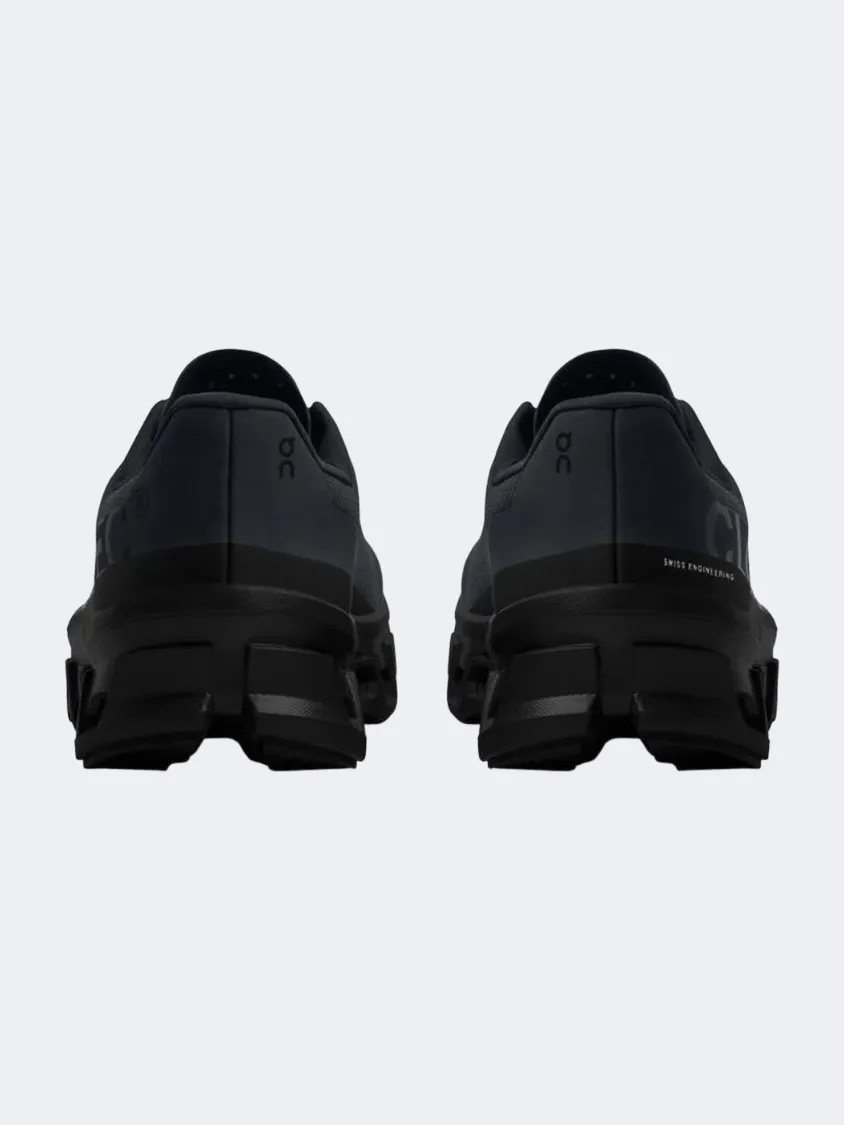 On Cloudmonster Men Running Sneakers Black