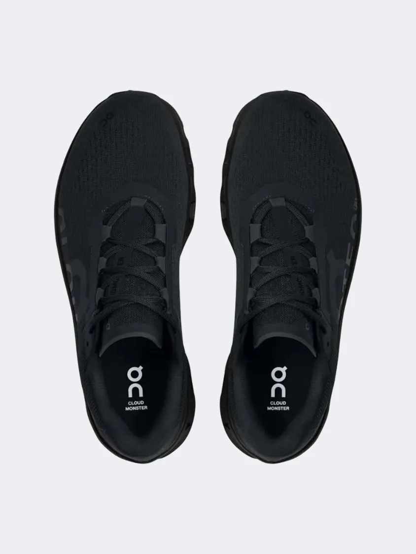 On Cloudmonster Men Running Sneakers Black