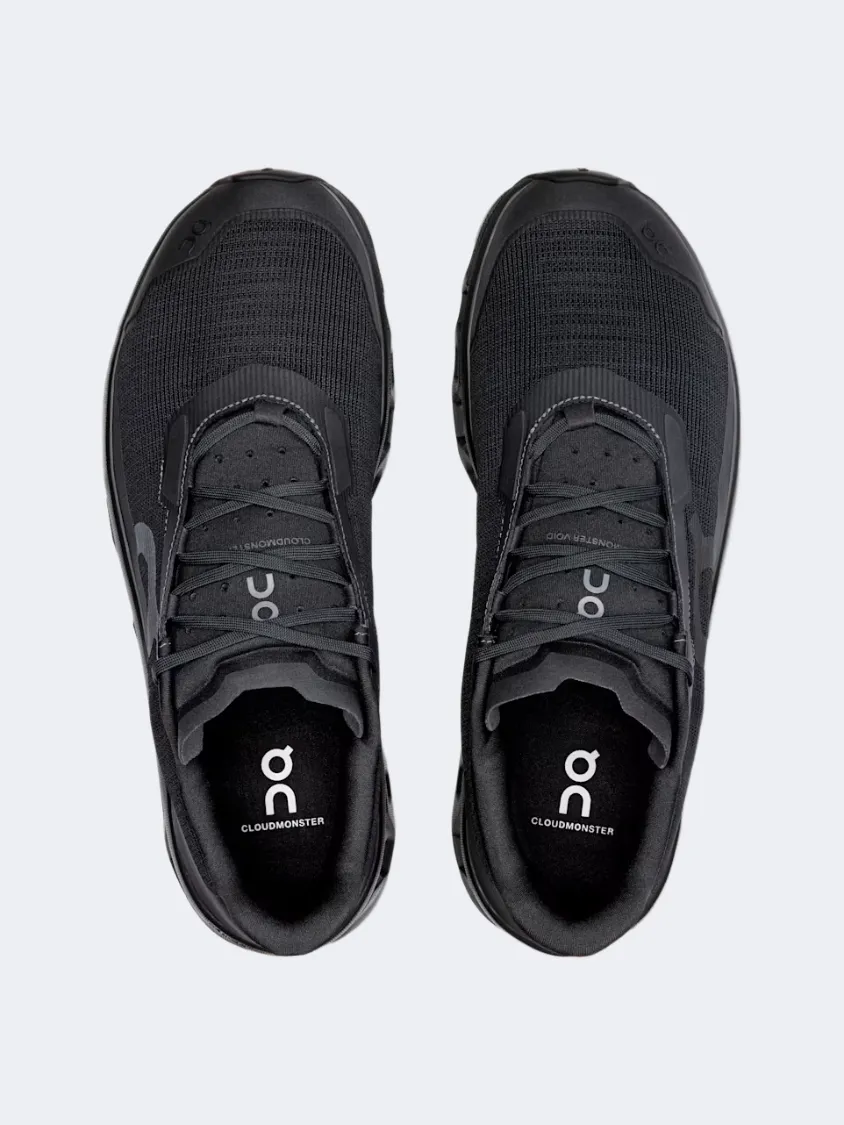 On Cloudmonster Void Men Running Sneakers Black