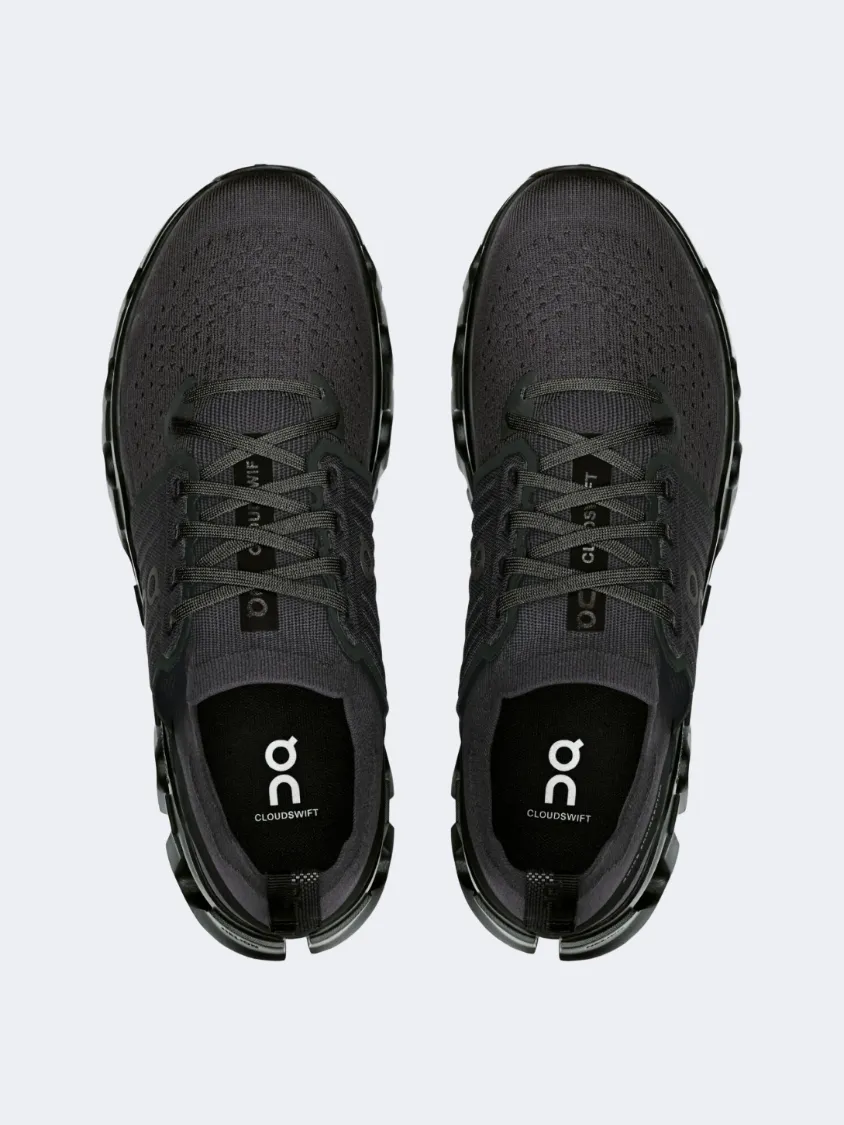 On Cloudswift 4 Men Running Sneakers Black Eclipse