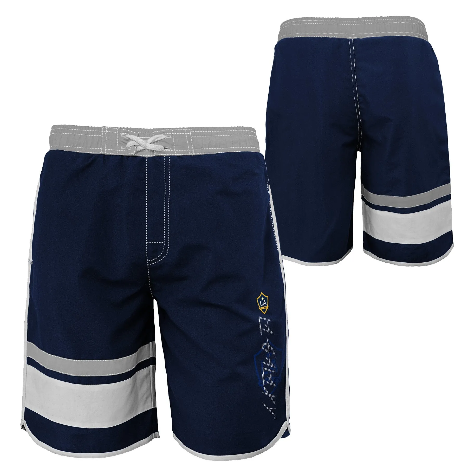 Outerstuff MLS Youth LA Galaxy Color Block Swim Trunks