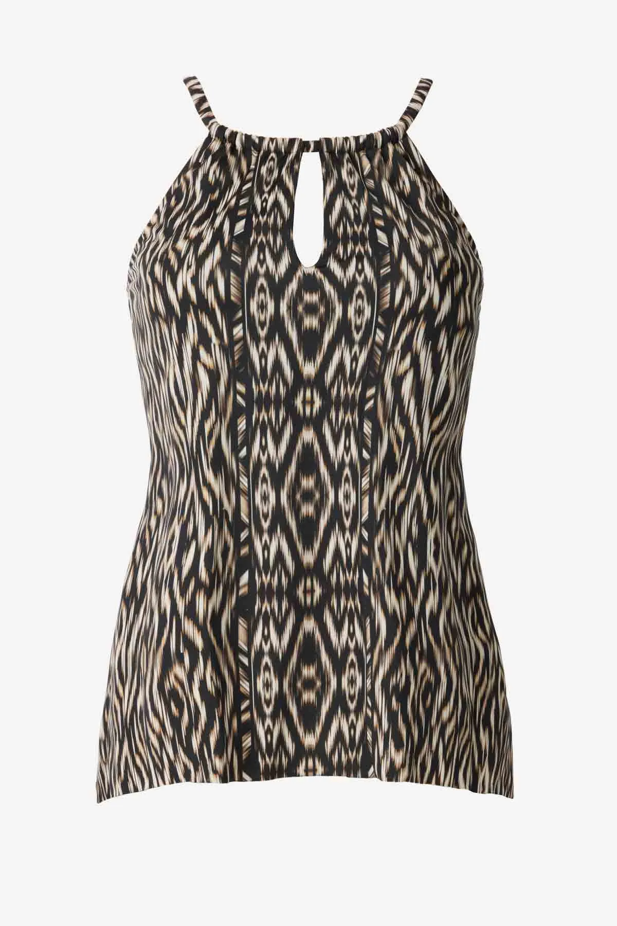 Peephole Tankini Top in Topkapi