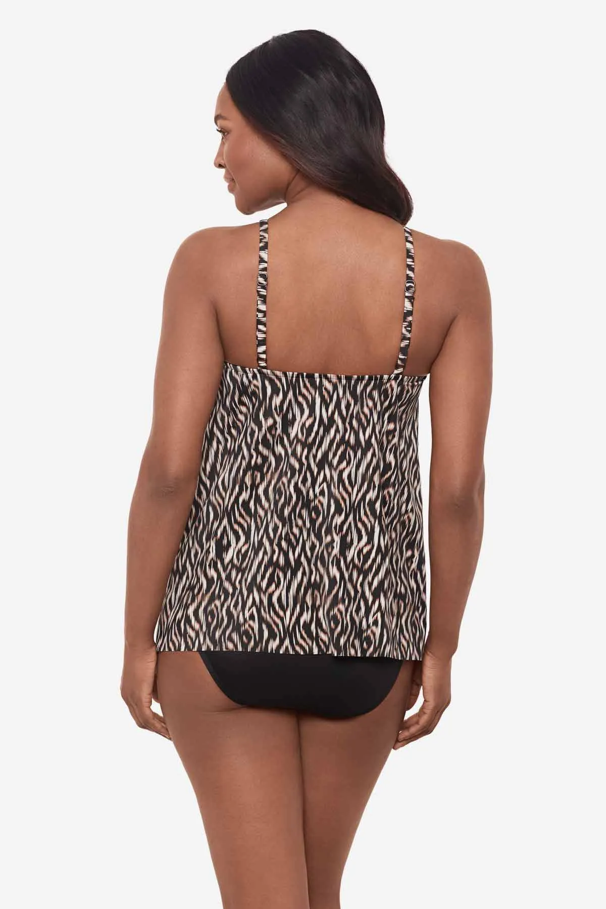 Peephole Tankini Top in Topkapi