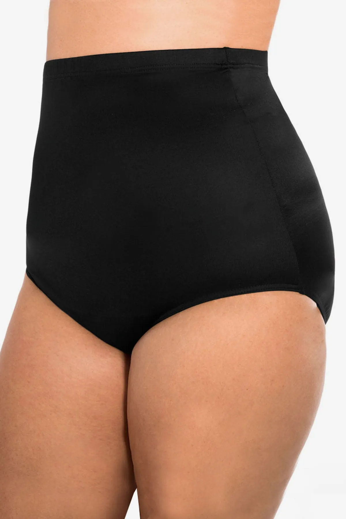 Plus Size High Waist Swim Bottom
