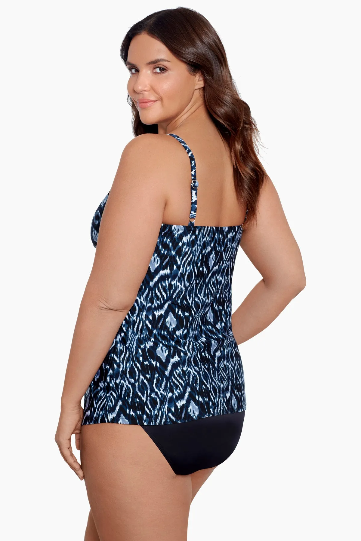 Plus Size Love Knot Tankini Top in Palatium