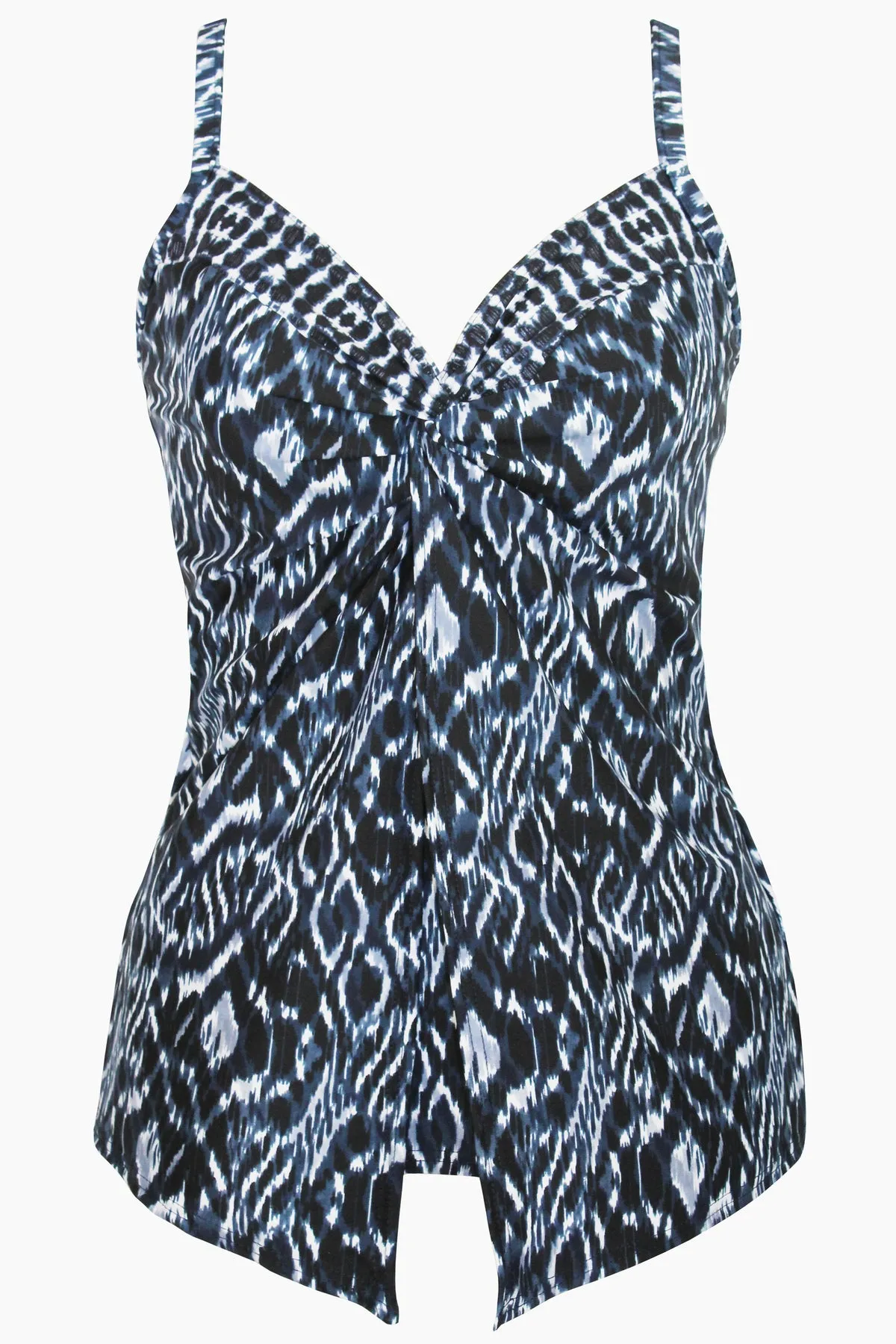 Plus Size Love Knot Tankini Top in Palatium