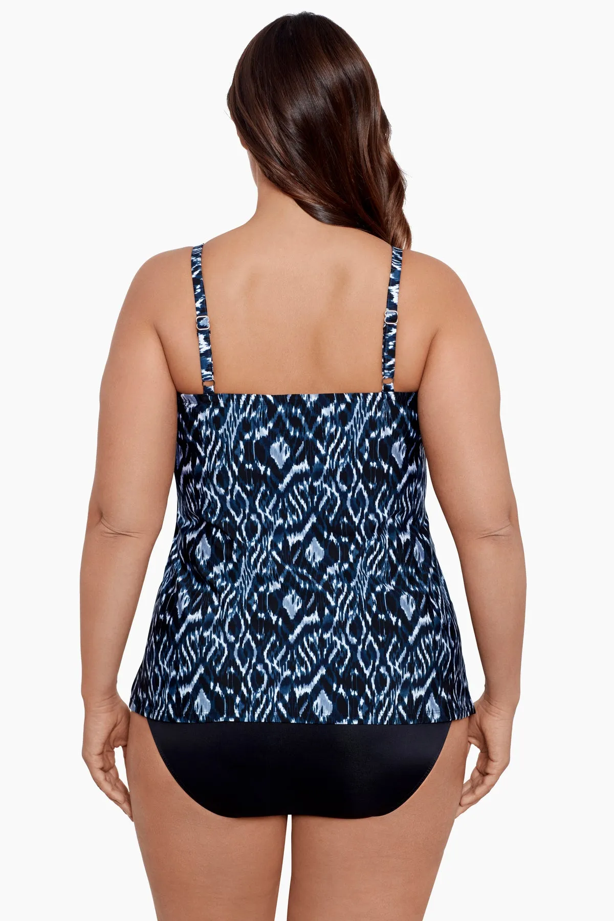 Plus Size Love Knot Tankini Top in Palatium