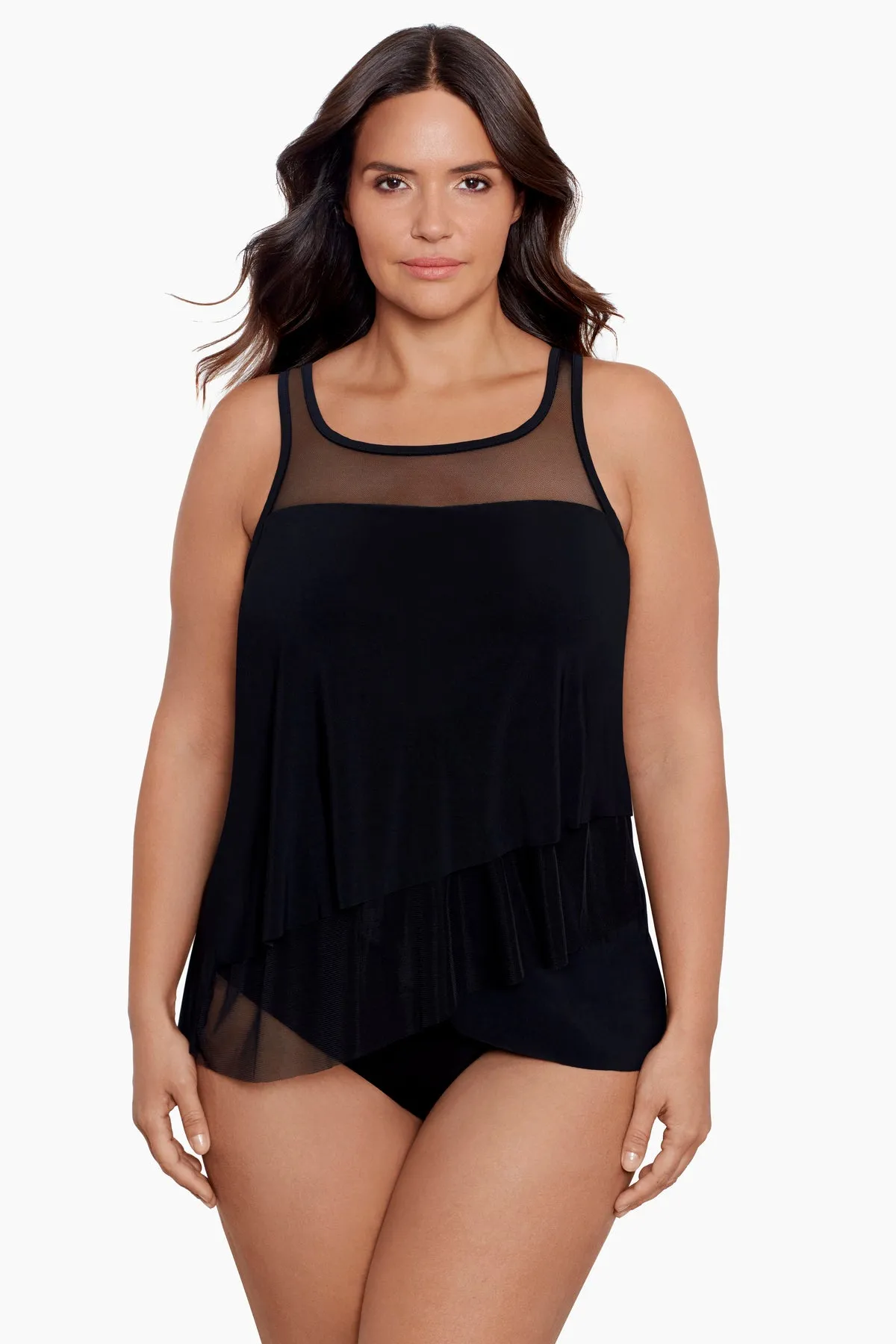 Plus Size Mirage Tankini Top