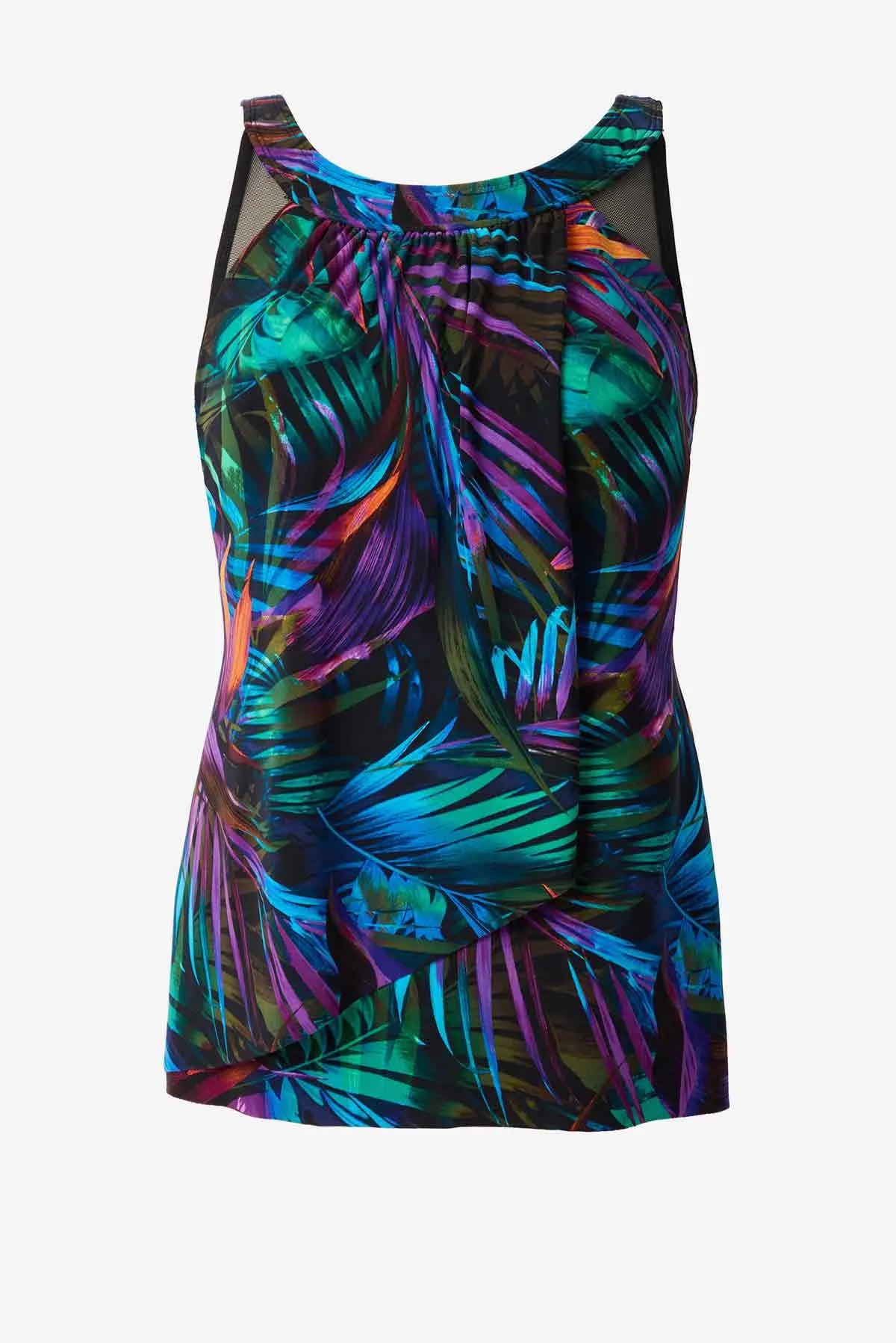 Plus Size Ursula Tankini Top in Palma Paradiso