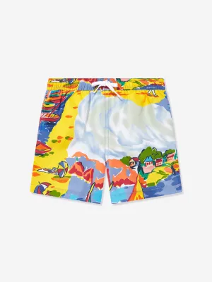 Ralph Lauren Boys Seaside Village Haven Swim Short in Multicolour