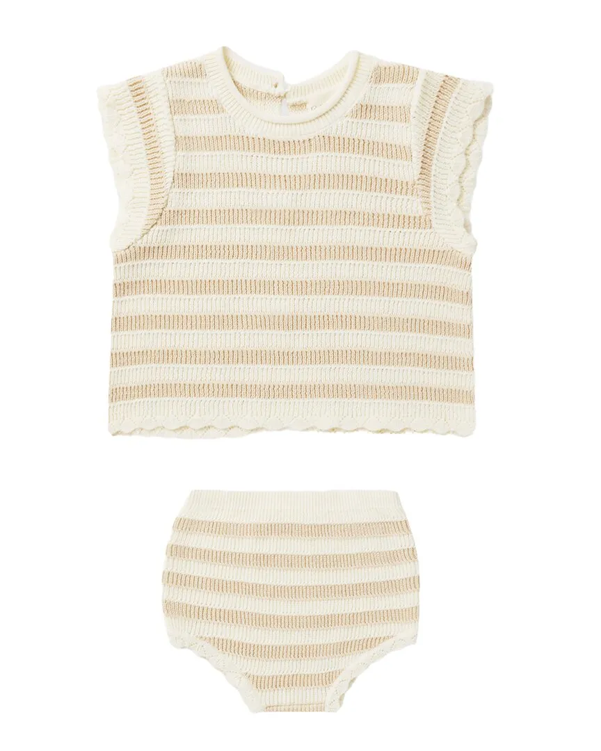 Rylee   Cru Collective Scallop Knit Baby Set