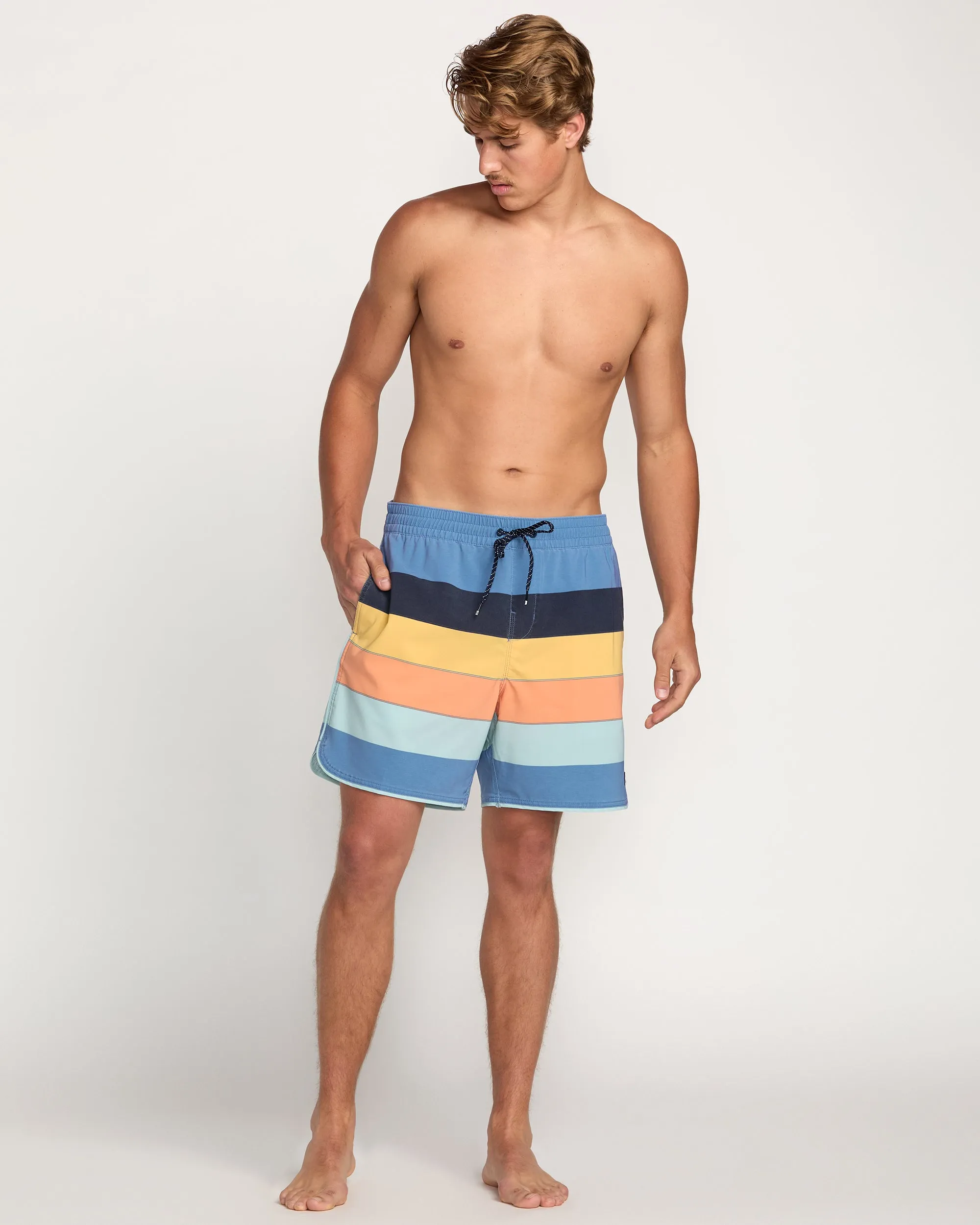 Sandbar Laybacks 17" Trunks - Carolina Blue Billabong