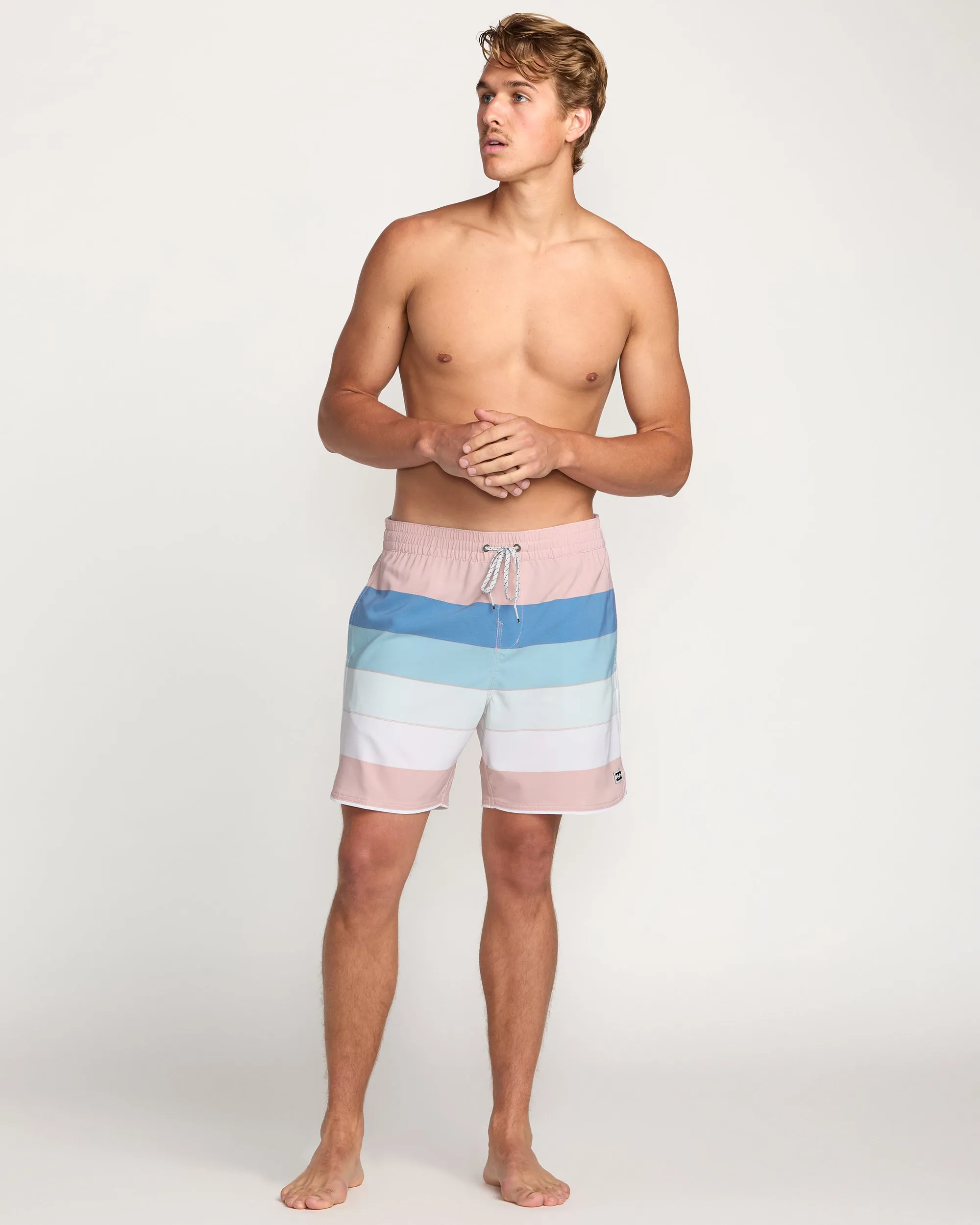Sandbar Laybacks 17" Trunks - Dusty Pink Billabong