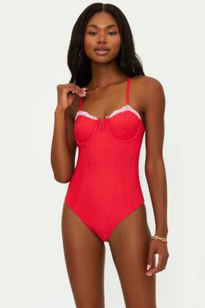 Scarlet One Piece Holly Jolly Beach Riot