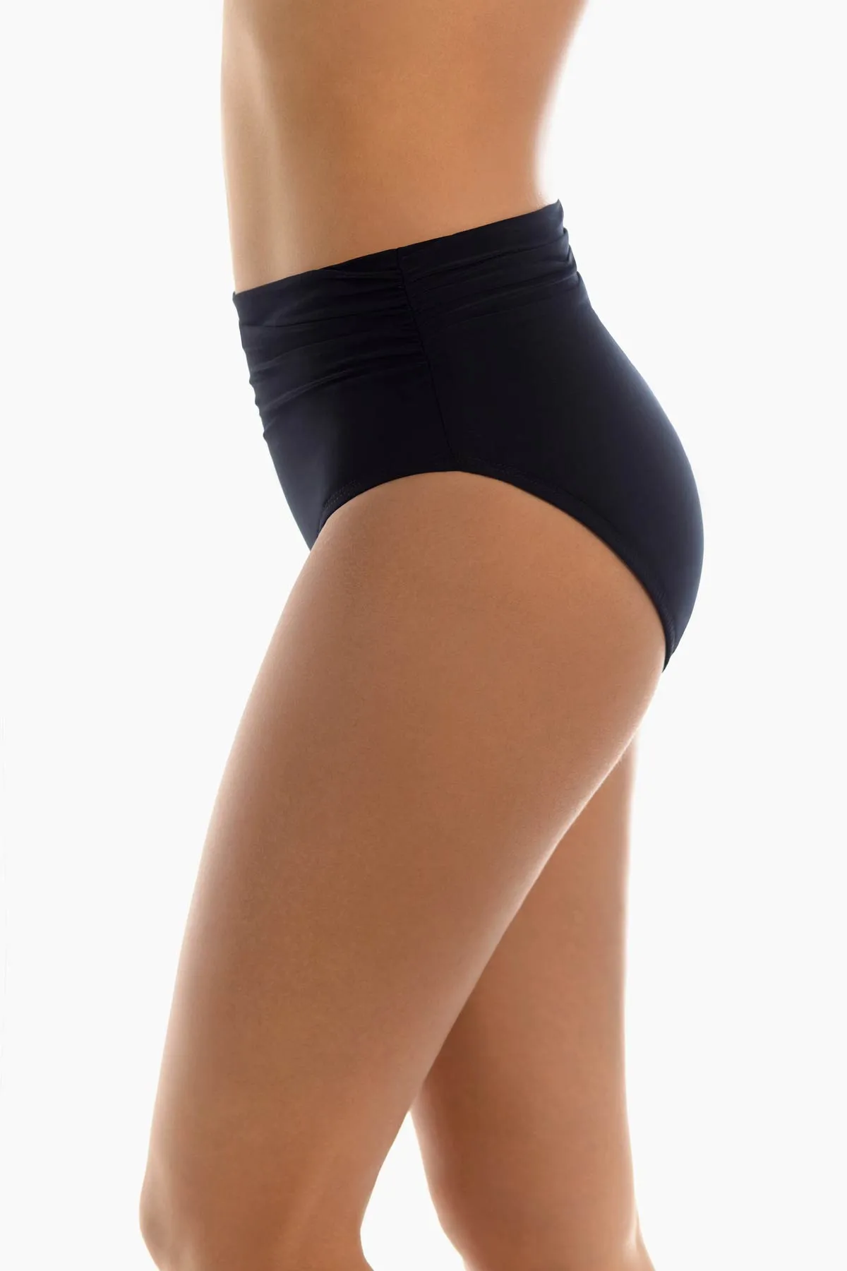 Shirred Jersey Swim Bottom