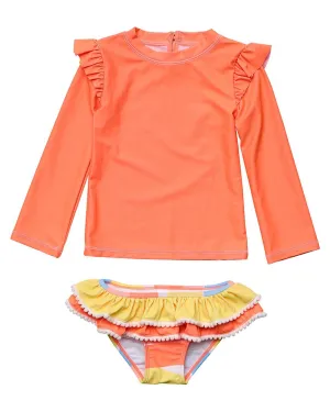 Snapper Rock Good Vibes Ruffle Swim Set