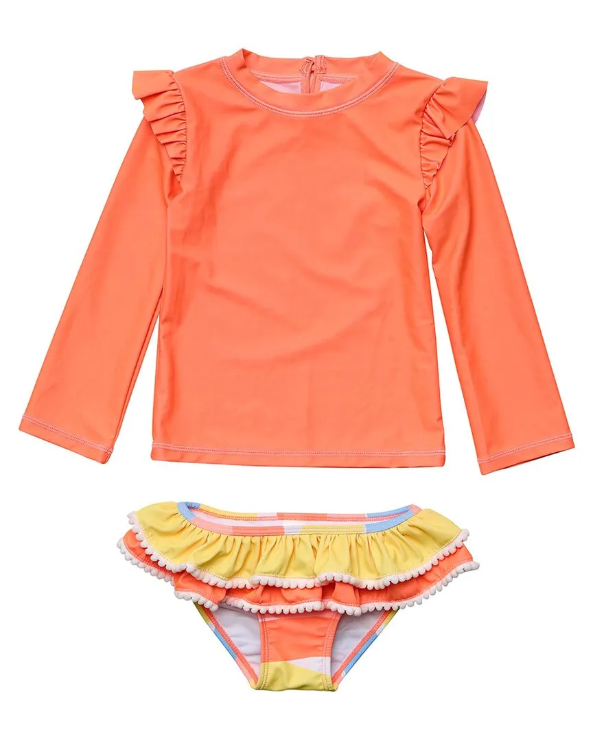 Snapper Rock Good Vibes Ruffle Swim Set