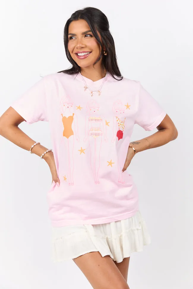 Swim Dolls Pink Graphic Tee SALE
