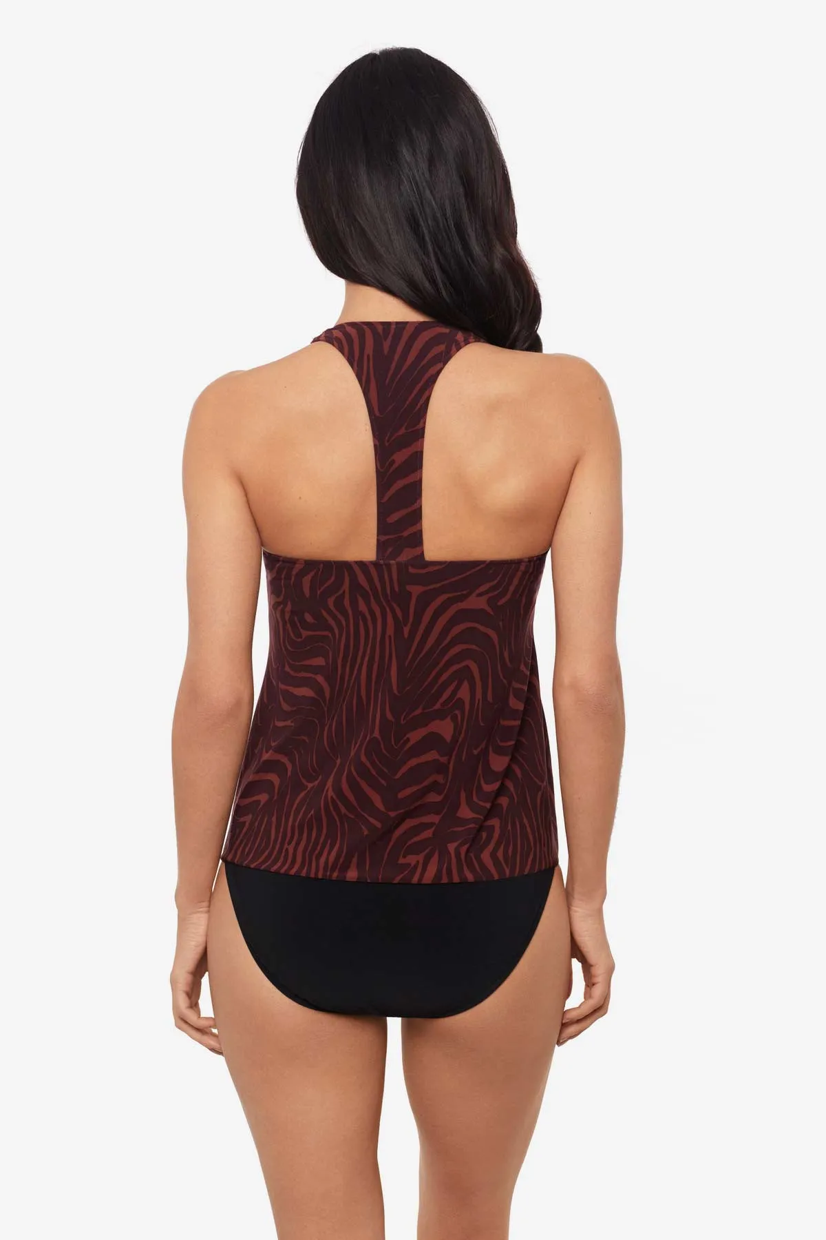 Taylor Tankini Top in Zabra