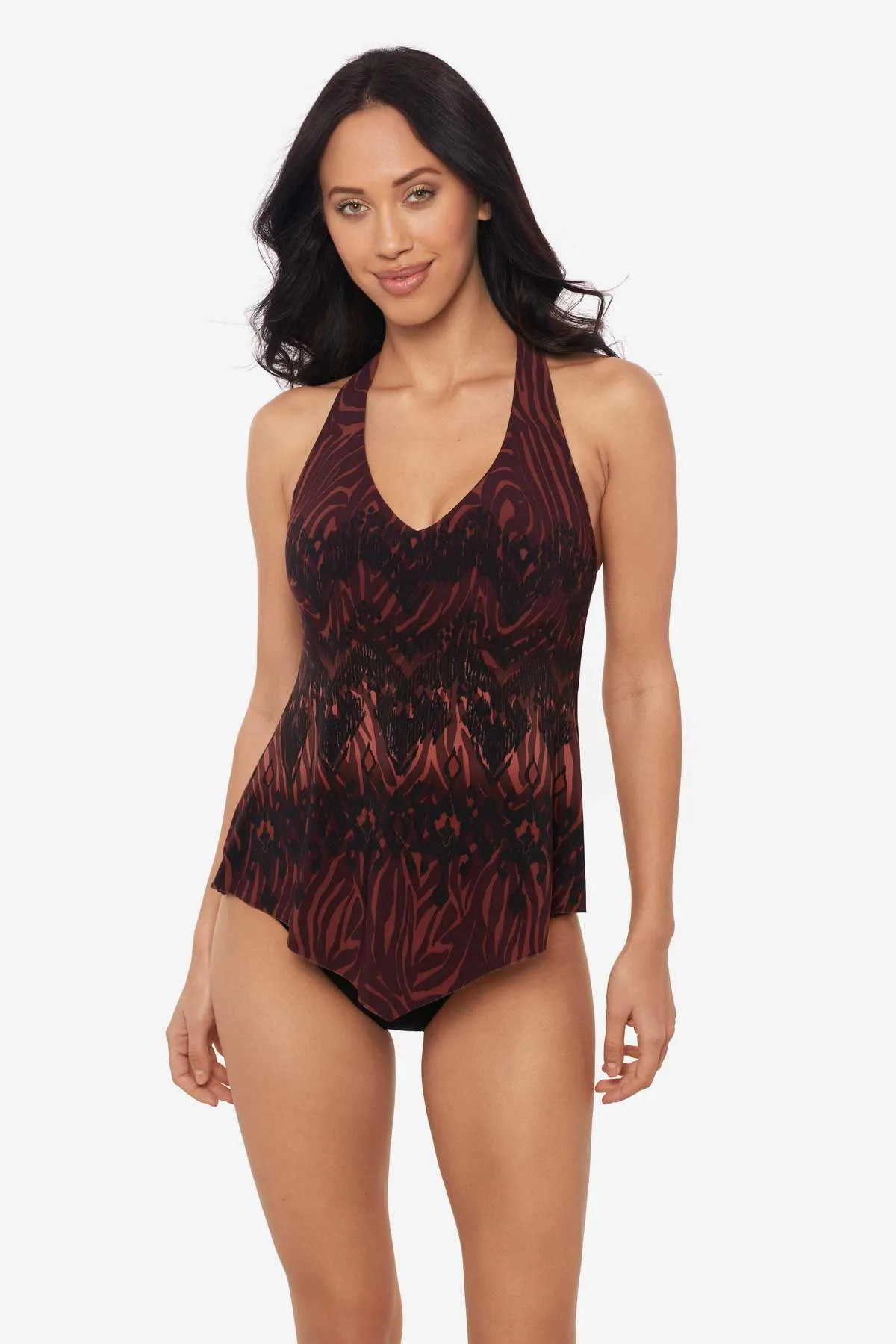 Taylor Tankini Top in Zabra