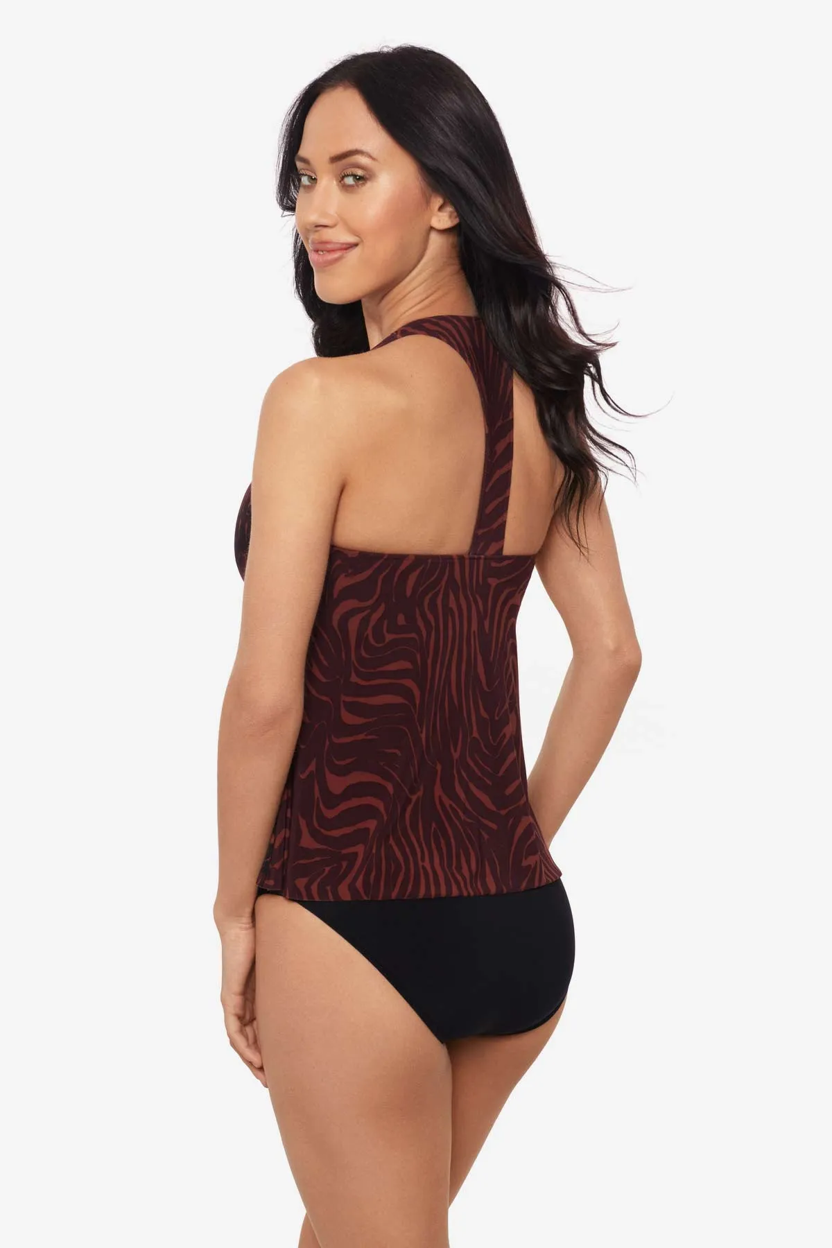 Taylor Tankini Top in Zabra